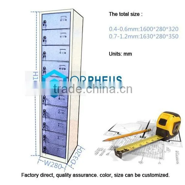 Multi Commpartment Steel Storage Locker ,cell Phone Charging Station photo-3