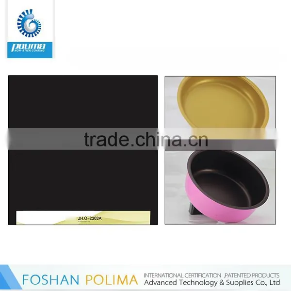 Foshan Polima High Standard Hardness Good Abrasive Resistance Double-layer Non-stick Waterproof Coating for Cookware photo-2