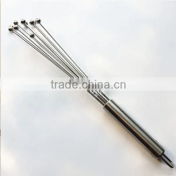Manual Whisk Stainless Steel Kitchen Mixer Egg Beater Tool 8 10 12 Incn. photo-2