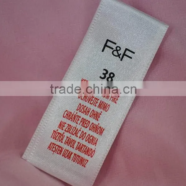 Low Price Trade Assurance Printed Satin Clothing Label photo-4