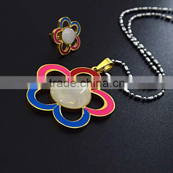 China Stainless Steel Jewelry Factory Wholesale Brazilian Costume Jewelry Set photo-6