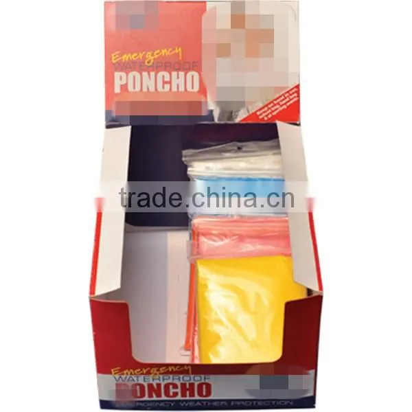 Disposable PE Thickening Portable Raincoat Poncho Wholesale photo-3