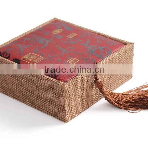 C112-1 ANPHY Chinese Style Little Rectangle Bracelet Box With Tassel 110mm*110mm*40mm photo-2