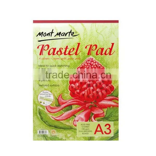 High Quality A3 190gsm 12Sheet Pastle Pad Drawing Paper photo-2