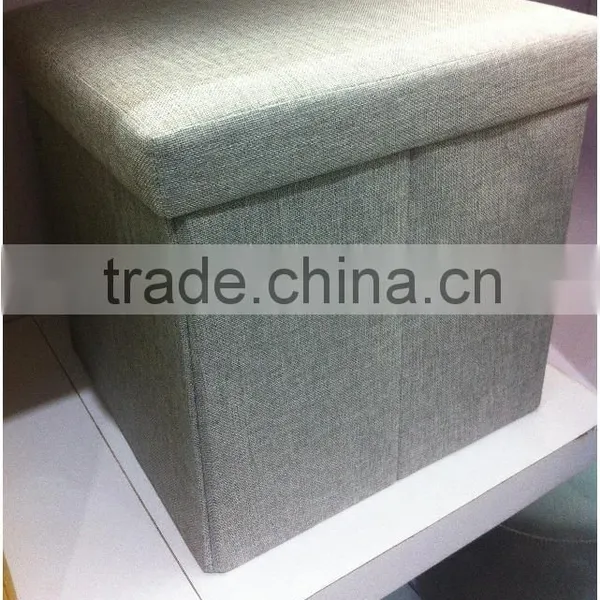 Fabric Folding Storage Ottoman, Shoe Storage Ottoman