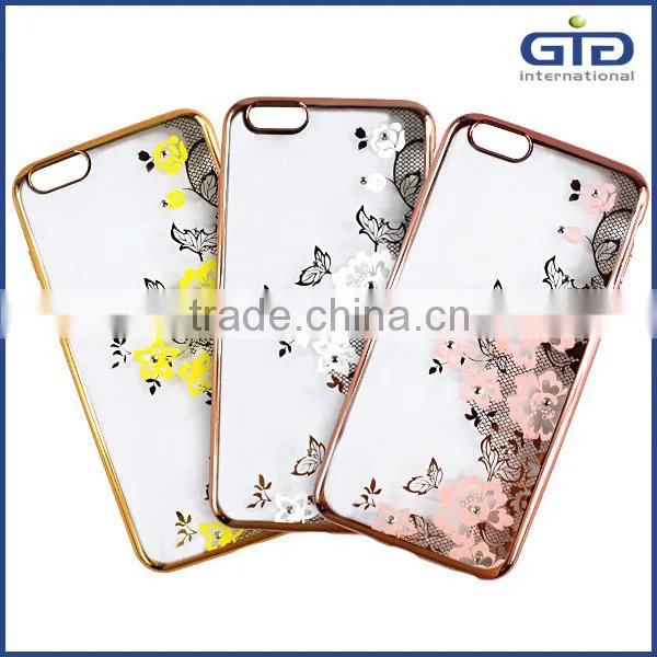 [GGIT] with Diamond Phone Shell Plating Case, Transparent wholesale for iPhone 6 case