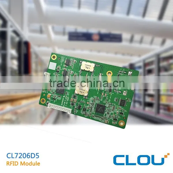 RS232 RFID Reader IC Module Fixed/hop Frequency