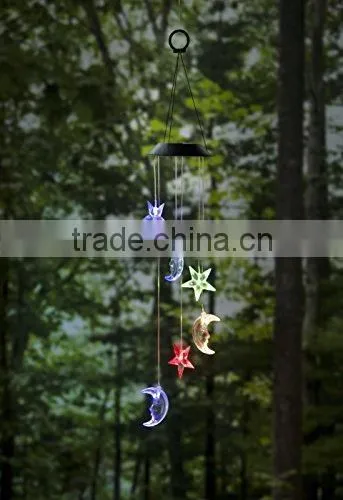 Dragonfly Decorative Led Solar Color Changing Acrylic Wind Chime Quality Choice photo-6