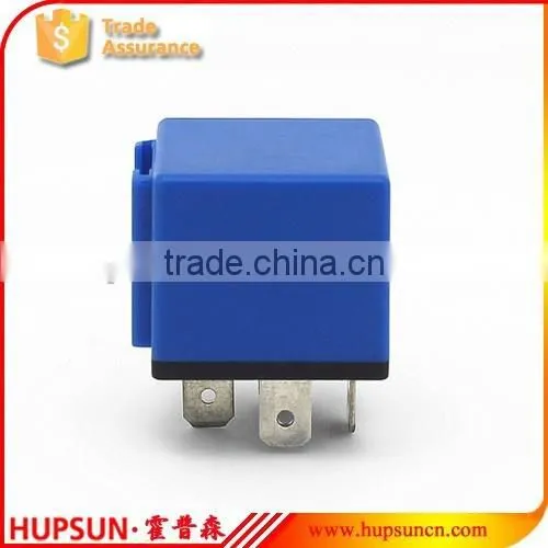 Blue Color Non Water-proof Automotive Alarm Relay 12V 24V 40A Relay photo-5