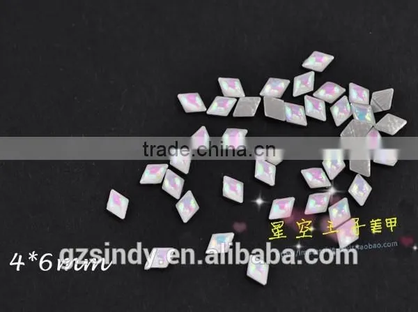 Korean Style Glass Resin Stone Opal Color Decorative Stones ZX:SZ573 photo-4