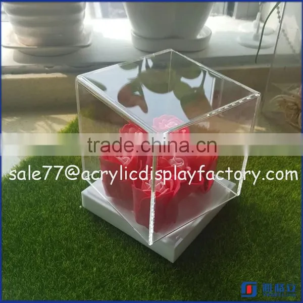 High Quality Factory Price Countertop Clear Acrylic Diplay Box/ Acrylic Clear Commodity Diplay Box
