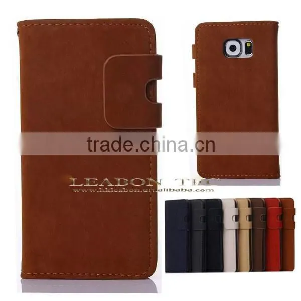 2015 New Design Hot New Galaxy s6 Case, 2015 for Samsung Galaxy s6 Leather Case photo-4