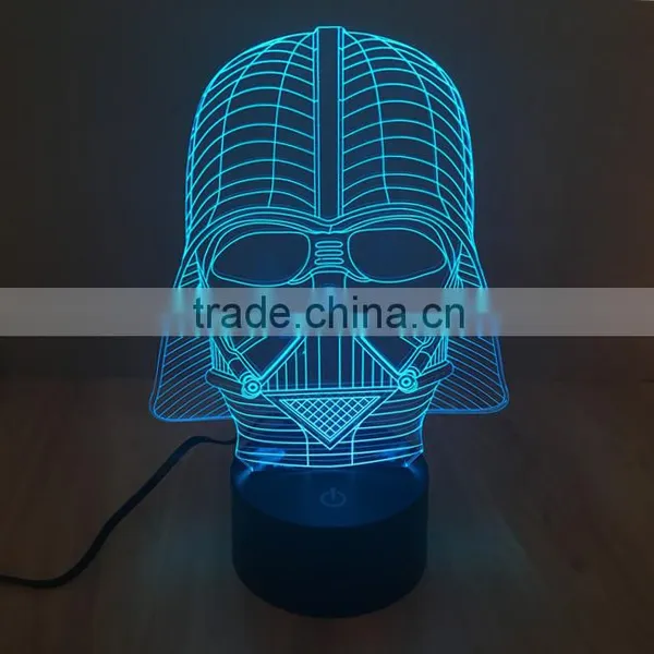 7 Color Changing LED 3D Table Lamp photo-5