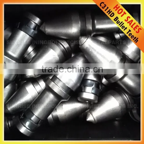 C31HD Rotary Rock Drilling Rig Bucket Carbide Cutting Auger Bullet Teeth photo-2
