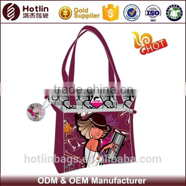 Satin Fashion Sports Hand Shopping Shoulder Bag for Girls