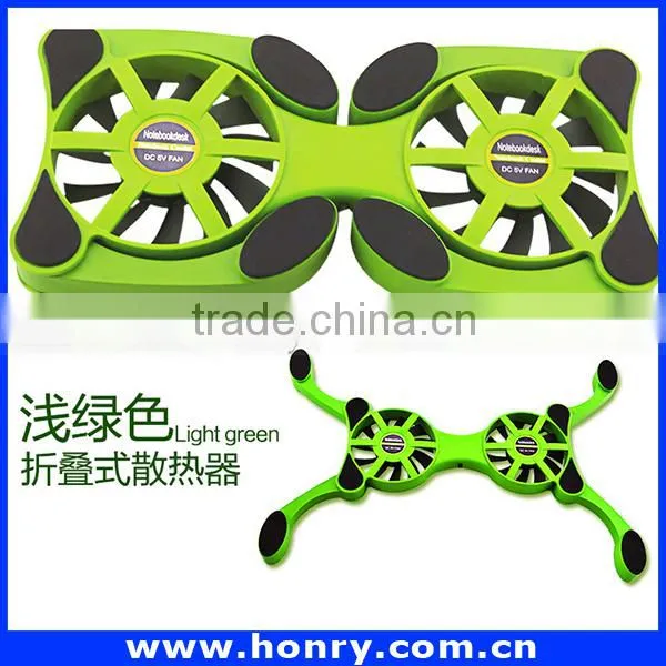 2016 Hot Selling 2 Fans Laptop Cooling Pad / Folding Laptop Cooler / USB Laptop Cooler photo-3