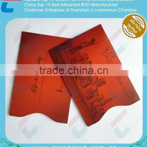 RFID Blocking Business Card Sleeves , Passport Protector