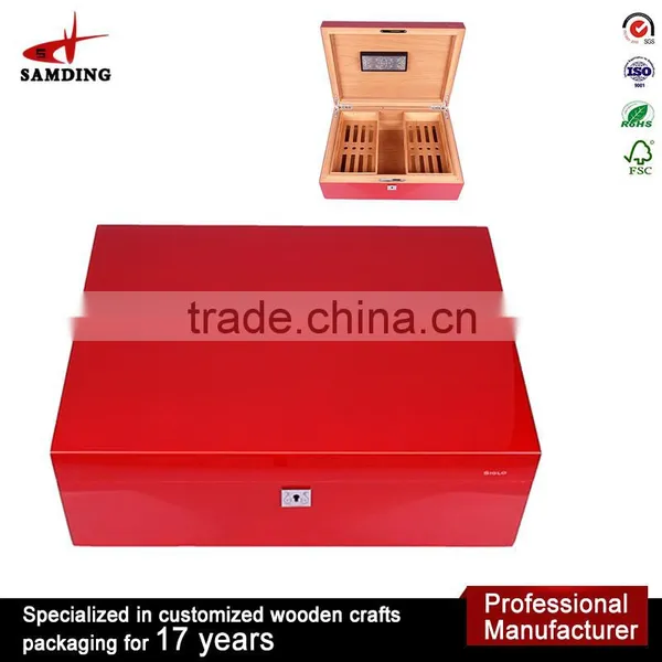 Manufacturing Custom Finished Cigar Box Wooden Cigar Boxes for Sale