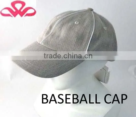 WLO-23 100%Cotton Denim Grey Twill Custom Five Panel Cap