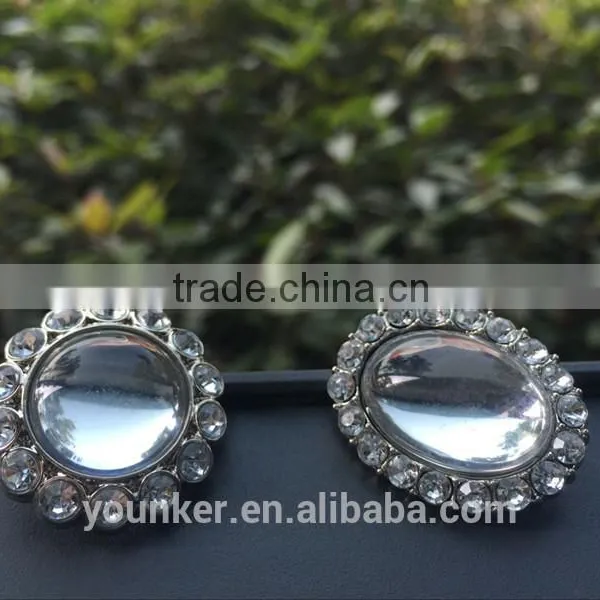 2016 Hot Sale New Style Rhinestone Acrylic Plastic Button Sewing Retail&wholesale Flower Center photo-4