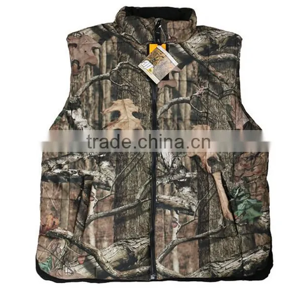 Custom Camo Fleece Lining Hunting Vest photo-3