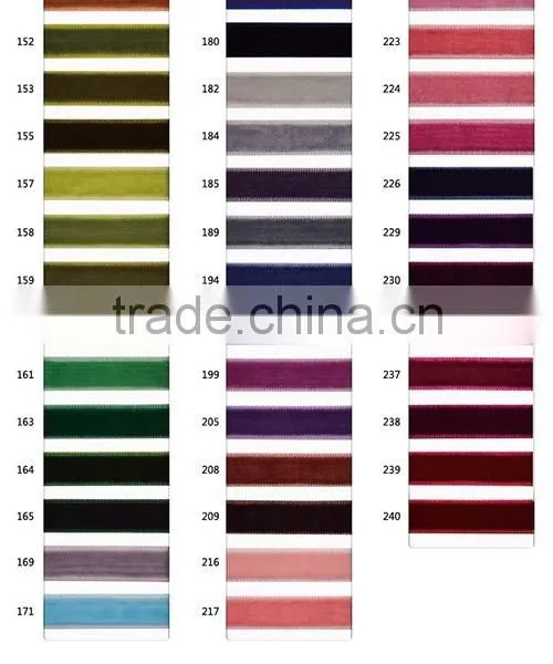 Double Face Velvet Ribbon/wholesale Double Sided Velvet Ribbon photo-4