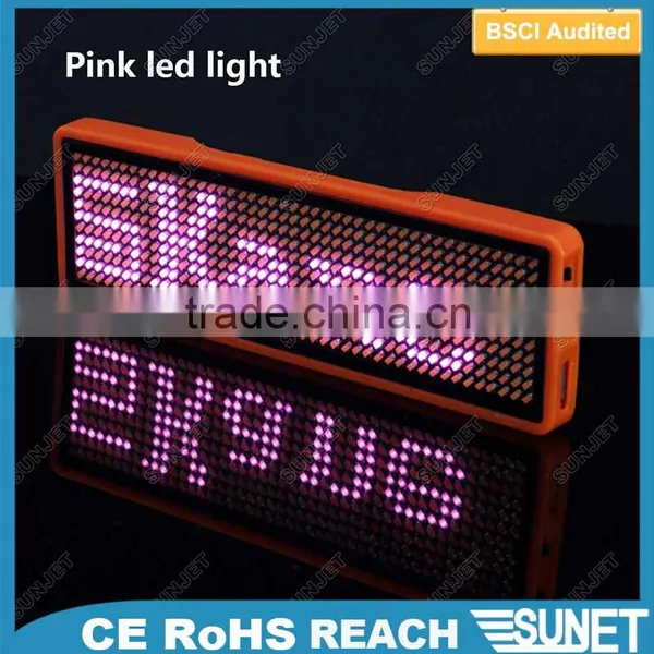 2016 English Led Badge High Brightness Led Badge photo-4