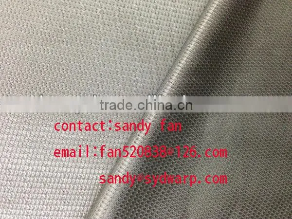 100% Polyester Tricot Shiny Dazzle Soccer Team Jersey Shorts Sports Wear Garment Fabric