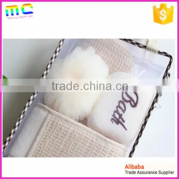 a Set of Make up Bath Sponge Ball and Body Back Belt With Beautiful Package photo-5