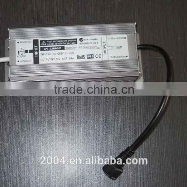 High Efficiency 3 Years Warranty 60w 12v 5amp Power Supply Made in Shenzhen photo-5