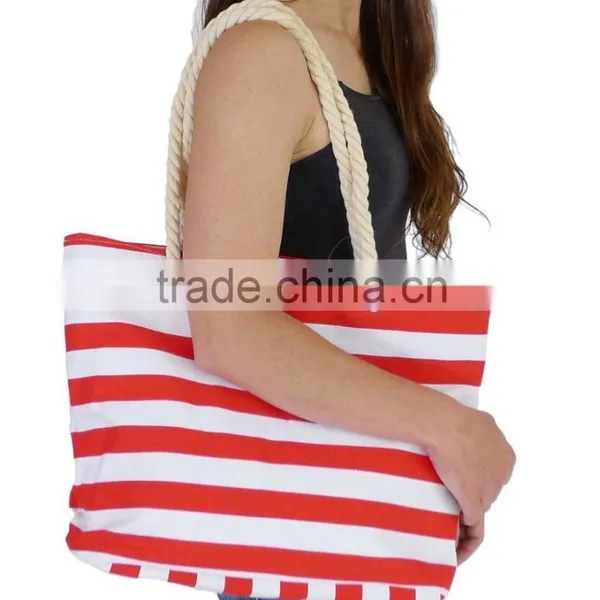 Factory Wholesale Cotton Canvas Beach / Tote Bag photo-5