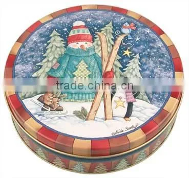 2016 Decoration Fancy Christmas Cookie Tin Can photo-4