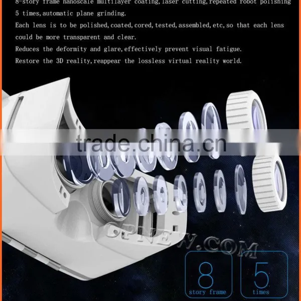 2016 Hot Selling VR BOX 2.0 Virtual Reality Glasses 3D VR Headsets Helmet With Bluetooth Remote Controller photo-2