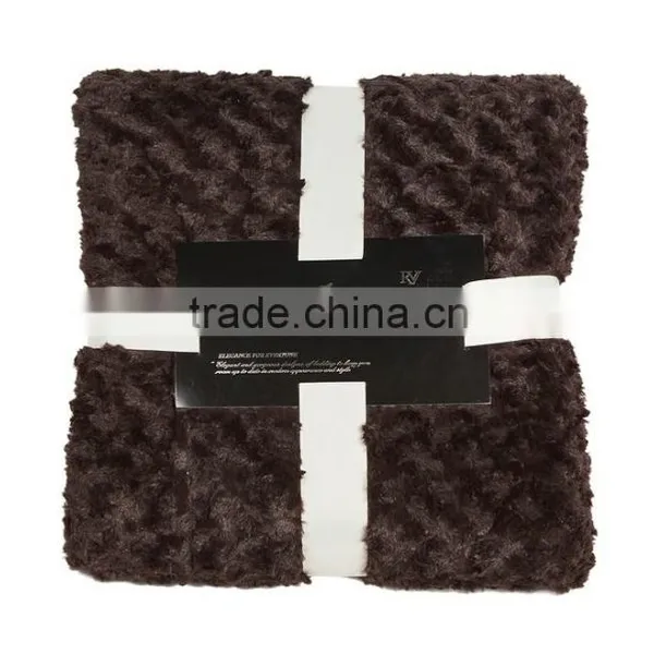 100% Polyester Plain Thick pv Fleece Gifts Promotional Blanket photo-2