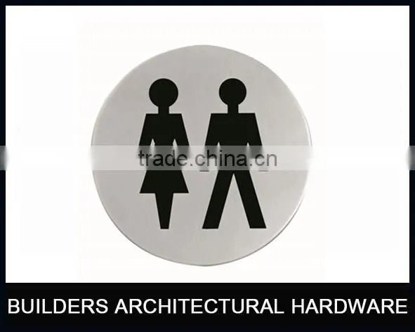 Toilet Stainless Steel Sign Plate