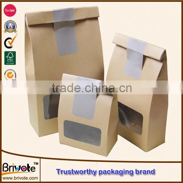 Kraft Paper Sandwich Bag Kraft Paper Poly Lined Bag Kraft Paper Shopping Bag Quality Choice photo-2