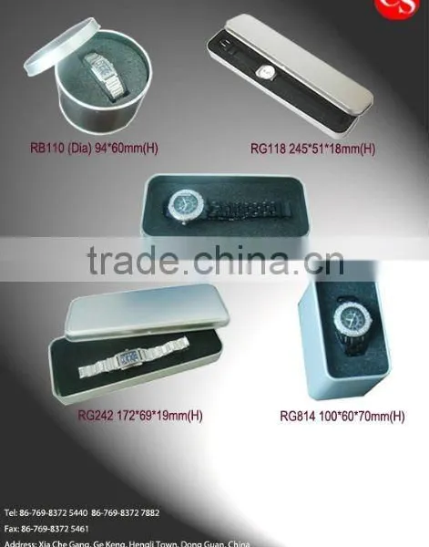 A few tin watch box