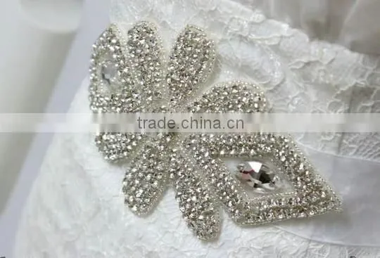 Fancy Rhinestone Wedding Belts and Bridal Sashes for Dress Handmade WA019 photo-2
