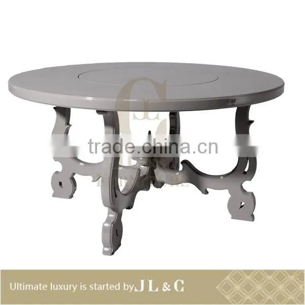Marble Top Steel Frame Dining Table Set for Sale 2014 New Design AT00-14 From JL&C Furniture photo-2