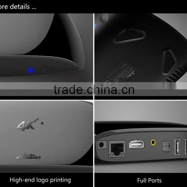 Cloudnetgo Wholesale Uhd 4k 3d 4k Satellite Receiver Kodi 15.2 Amlogic S912 tv Box Ulra 4k Ocat Core tv Box photo-5