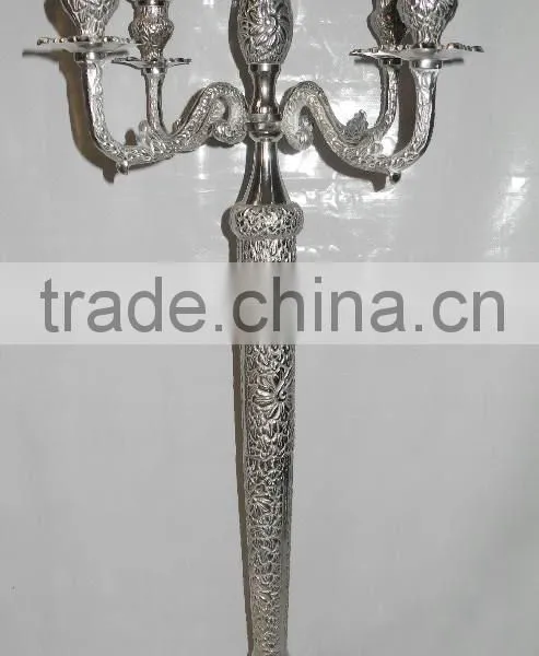 Silver Candelabra Centerpiece photo-2