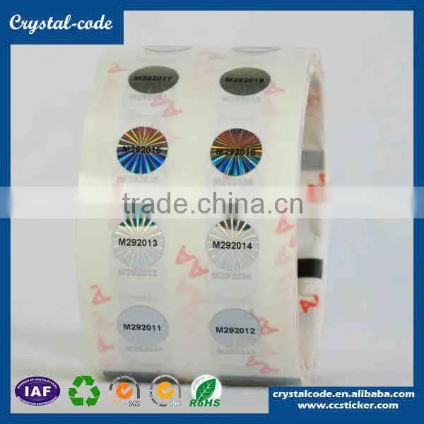 Cheap Price Anti-Counterfeit Temper Evident Waterproof Non Toxic Security 3D/2D Hologram Laser Label photo-6