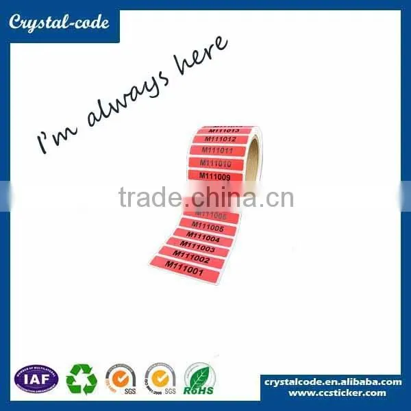 Self Adhesive Anti-fake Security Tag Sticker Labels photo-3