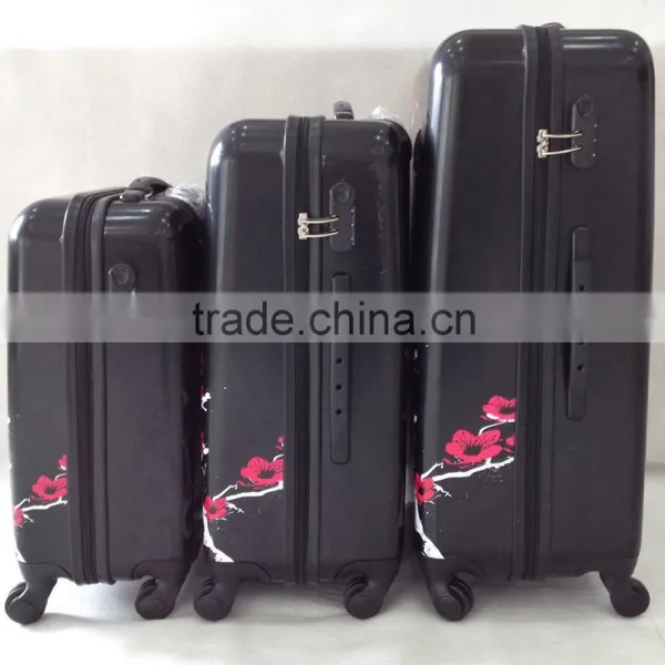 Beautiful Sakura Printed Designing Colorful Figures ABS+PC Trolley Luggage Case photo-2