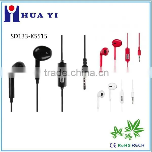 Best Fashion Earphone,metal Earphone,earphone With Mic for Mobile Phone