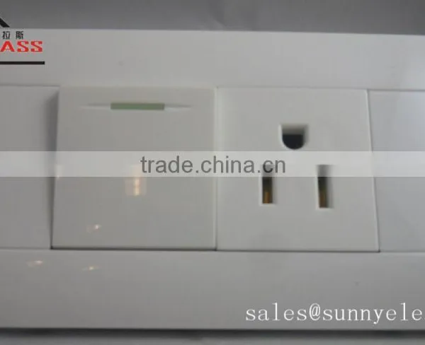 110V American Design 3 Gang 1Way Wall Electric Light Switch Pc Big Button photo-5