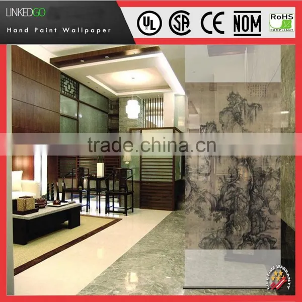 Good Quality Material Wallpaper Hotel Hand-painting Silk Wallpaper photo-6