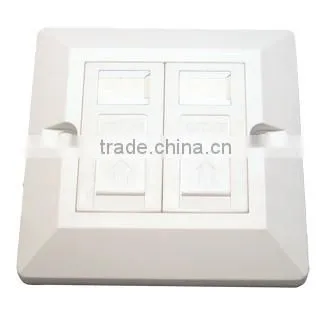 1 Ports Network Rj45 Single Wall Face Plate With Shutter photo-3