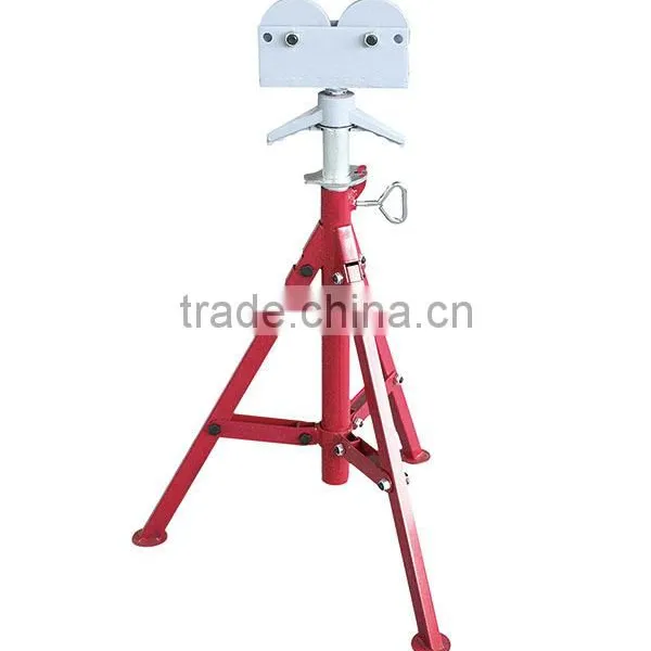 Adjustable Roller Head High Folding Pipe Stand