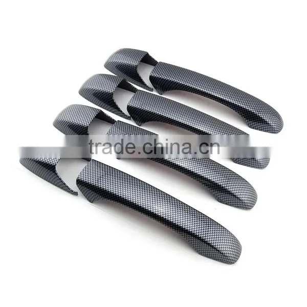 Auto Parts Carton Fiber Looking Car Door Handle Cover for 2005-2009 Chrysler 300/300C photo-3